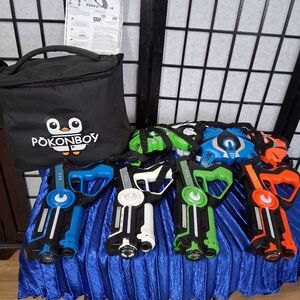 Laser Tag Set for Kids - Blue, Green, White, and Orange